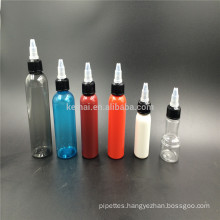 e liquid/e juice/smoke oil use 50ml clear PET plastic dropper bottle with twist top cap from China